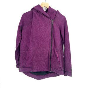 Nike tech purple asymmetrical full zip up sweatshirt hoodie hooded athletic M